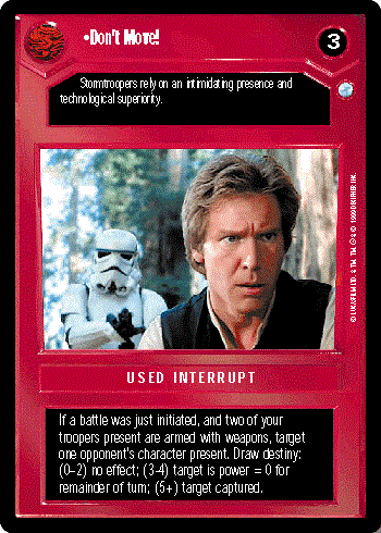 Star Wars CCG (SWCCG) Don't Move