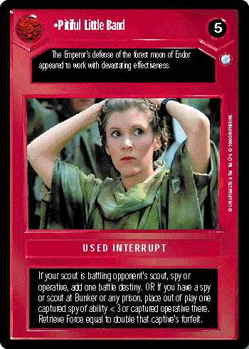 Star Wars CCG (SWCCG) Pitiful Little Band