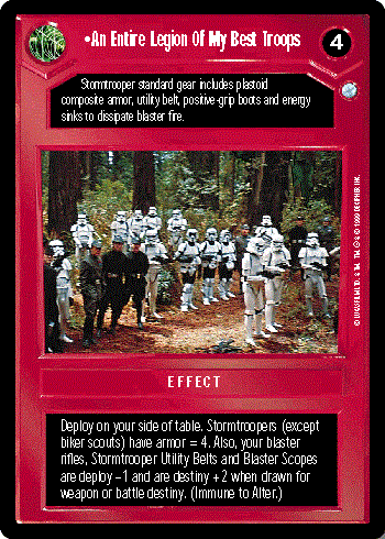 Star Wars CCG (SWCCG) An Entire Legion Of My Best Troops