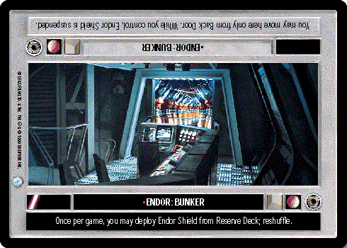 Star Wars CCG (SWCCG) Endor: Bunker