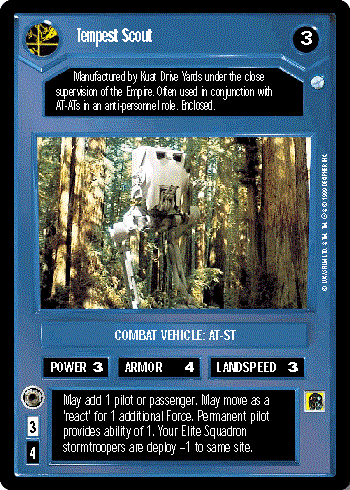 Star Wars CCG (SWCCG) Tempest Scout