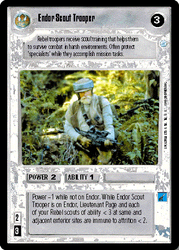 Star Wars CCG (SWCCG) Endor Scout Trooper