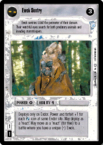 Star Wars CCG (SWCCG) Ewok Sentry