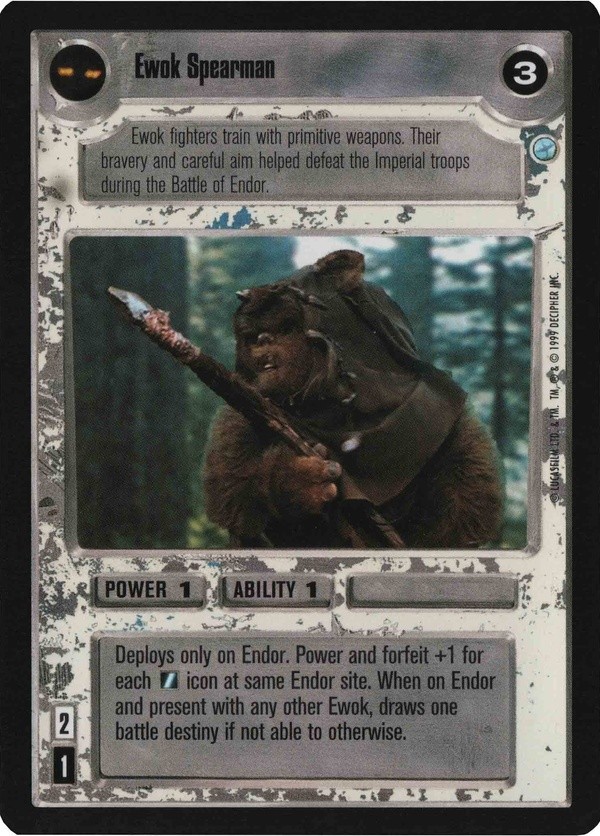 Star Wars CCG (SWCCG) Ewok Spearman