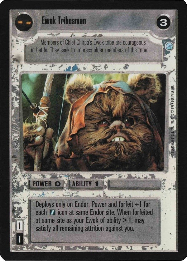Star Wars CCG (SWCCG) Ewok Tribesman