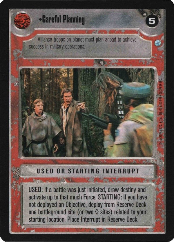 Star Wars CCG (SWCCG) Careful Planning