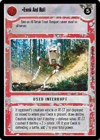 Star Wars CCG (SWCCG) Ewok And Roll