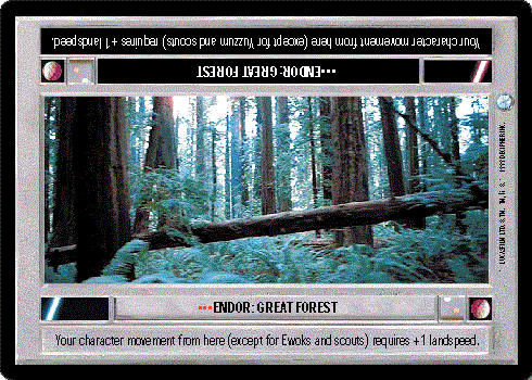 Star Wars CCG (SWCCG) Endor: Great Forest