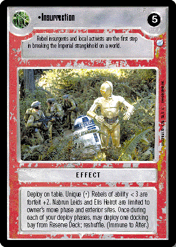 Star Wars CCG (SWCCG) Insurrection