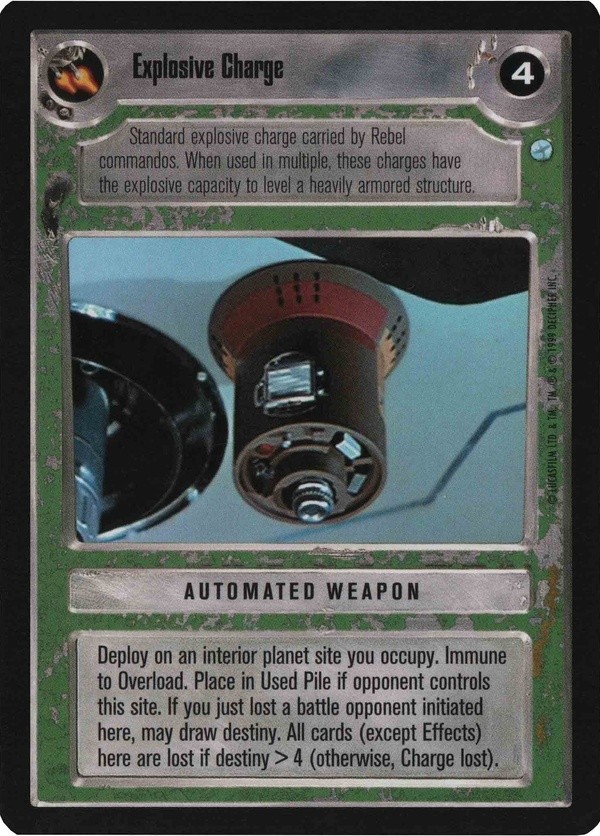 Star Wars CCG (SWCCG) Explosive Charge