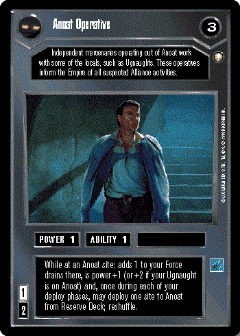 Star Wars CCG (SWCCG) Anoat Operative