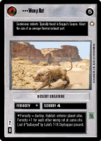 Star Wars CCG (SWCCG) Womp Rat