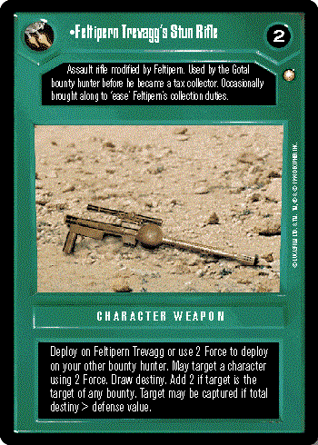 Star Wars CCG (SWCCG) Feltipern Trevagg's Stun Rifle