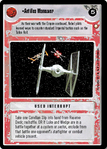 Star Wars CCG (SWCCG) Antilles Maneuver