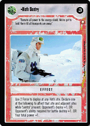 Star Wars CCG (SWCCG) Hoth Sentry