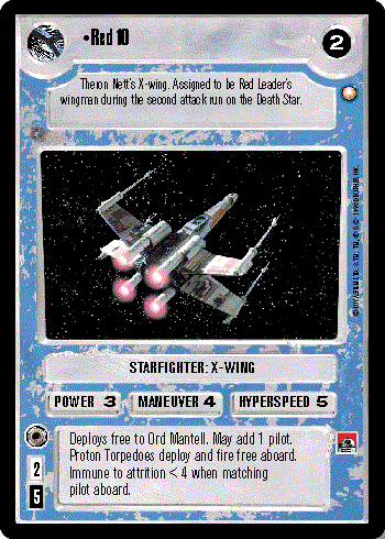 Star Wars CCG (SWCCG) Red 10