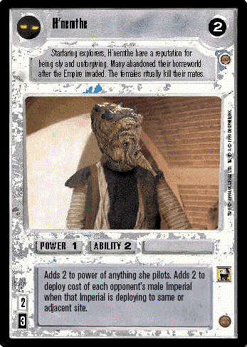 Star Wars CCG (SWCCG) H'nemthe