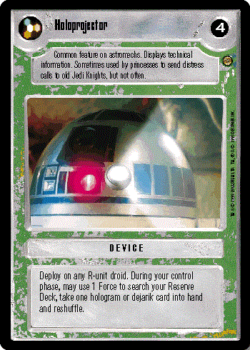 Star Wars CCG (SWCCG) Holoprojector