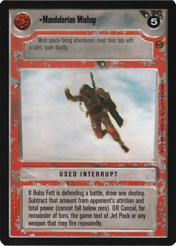 Star Wars CCG (SWCCG) Mandalorian Mishap
