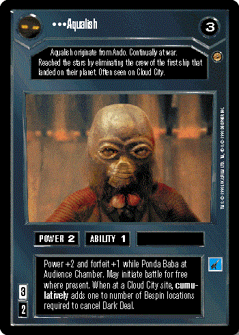 Star Wars CCG (SWCCG) Aqualish