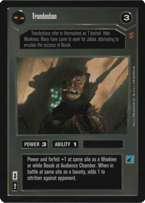 Star Wars CCG (SWCCG) Trandoshan