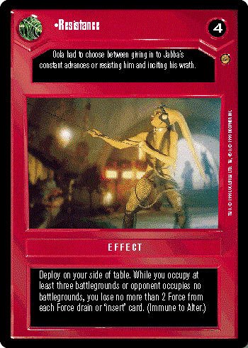 Star Wars CCG (SWCCG) Resistance