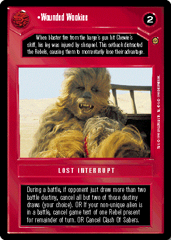 Star Wars CCG (SWCCG) Wounded Wookiee