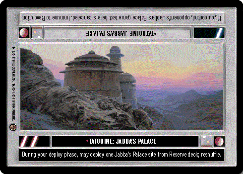 Star Wars CCG (SWCCG) Tatooine: Jabba's Palace