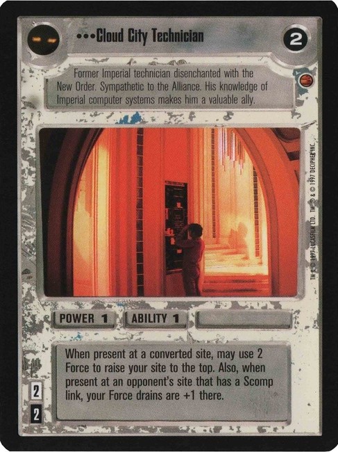Star Wars CCG (SWCCG) Cloud City Technician