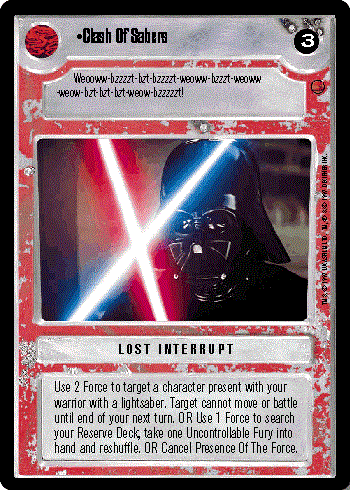 Star Wars CCG (SWCCG) Clash Of Sabers