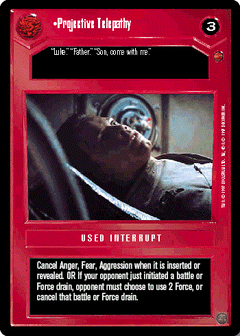 Star Wars CCG (SWCCG) Projective Telepathy