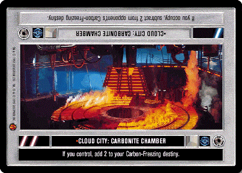 Star Wars CCG (SWCCG) Cloud City: Carbonite Chamber