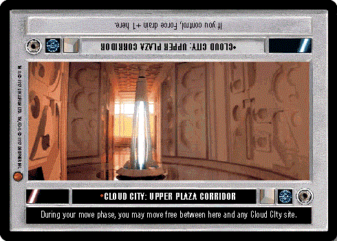 Star Wars CCG (SWCCG) Cloud City: Upper Plaza Corridor