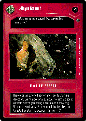Star Wars CCG (SWCCG) Rogue Asteroid