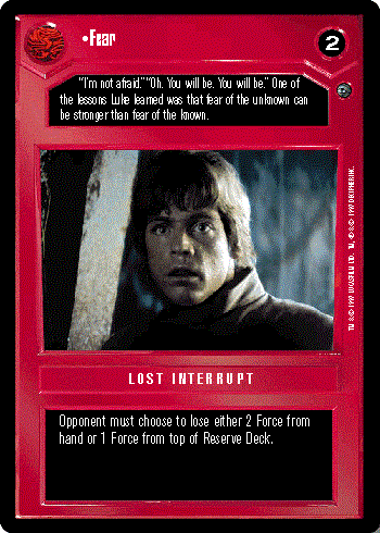 Star Wars CCG (SWCCG) Fear