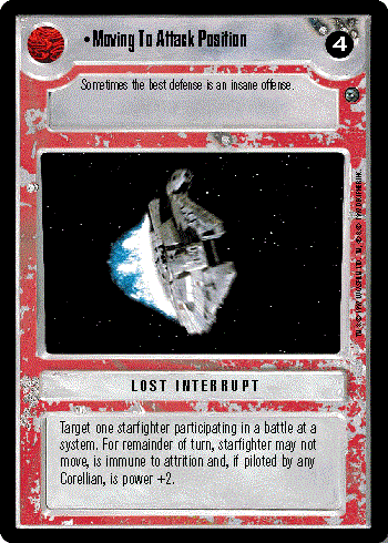Star Wars CCG (SWCCG) Moving To Attack Position