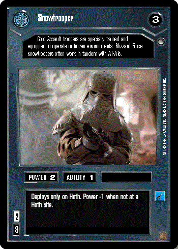 Star Wars CCG (SWCCG) Snowtrooper