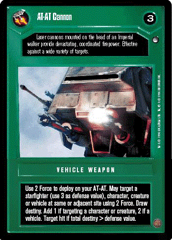 Star Wars CCG (SWCCG) AT-AT Cannon