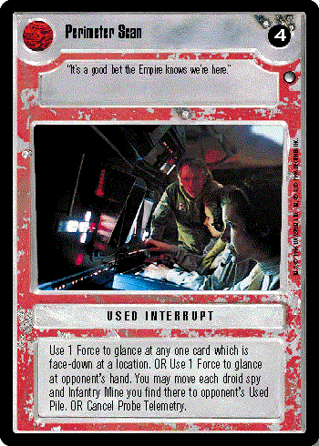 Star Wars CCG (SWCCG) Perimeter Scan