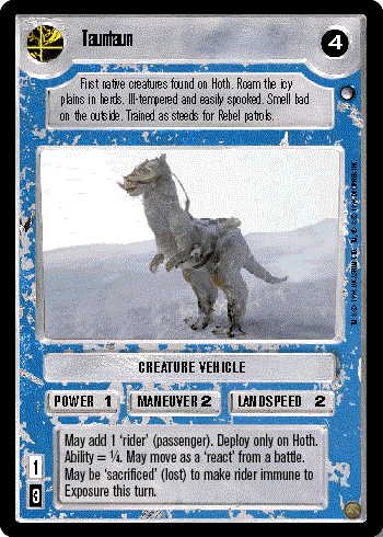 Star Wars CCG (SWCCG) Tauntaun