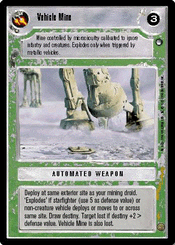 Star Wars CCG (SWCCG) Vehicle Mine