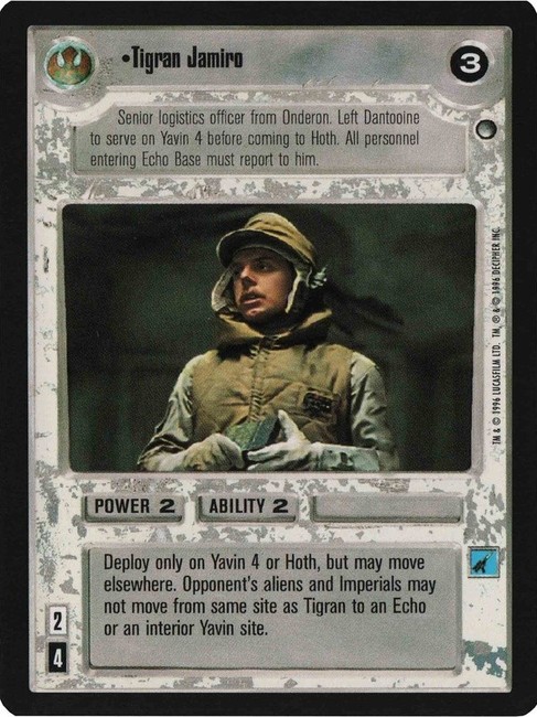 Star Wars CCG (SWCCG) Tigran Jamiro
