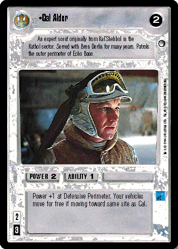 Star Wars CCG (SWCCG) Cal Alder