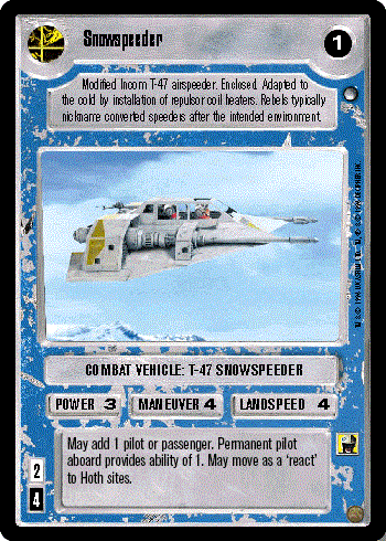 Star Wars CCG (SWCCG) Snowspeeder