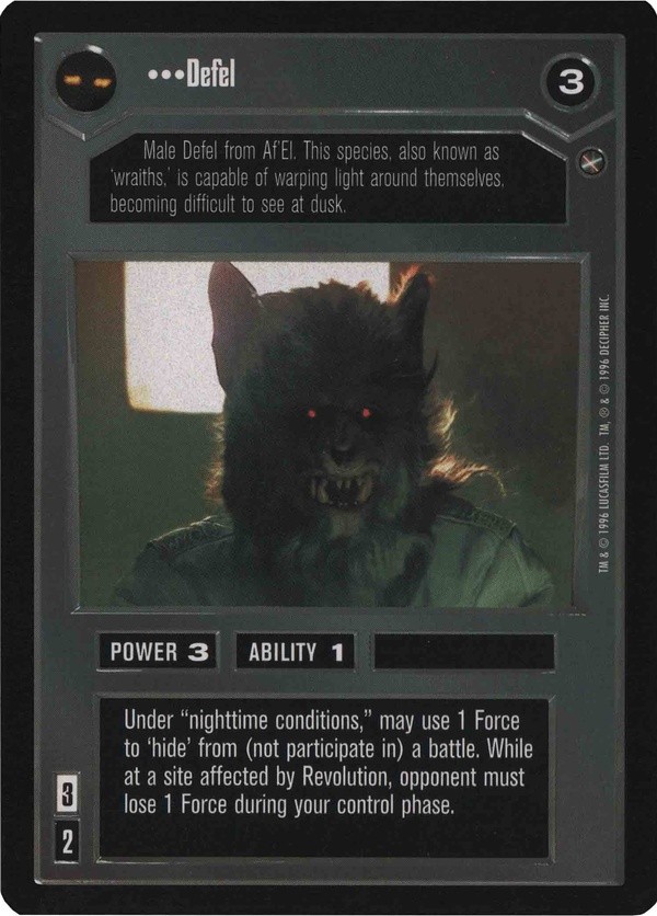 Star Wars CCG (SWCCG) Defel
