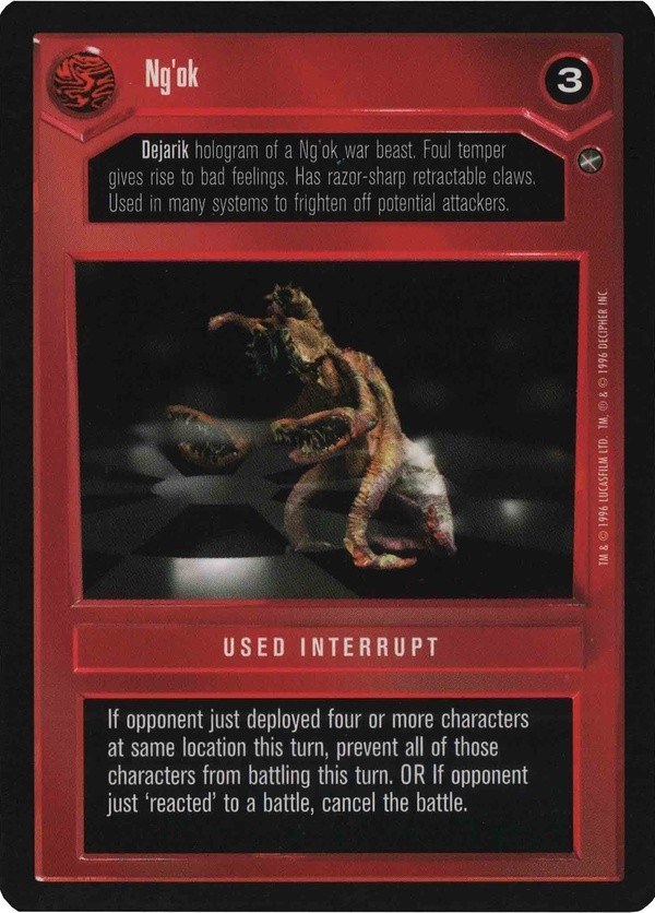 Star Wars CCG (SWCCG) Ng'ok