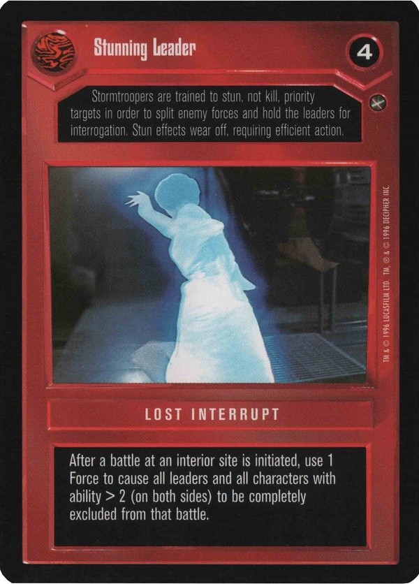Star Wars CCG (SWCCG) Stunning Leader
