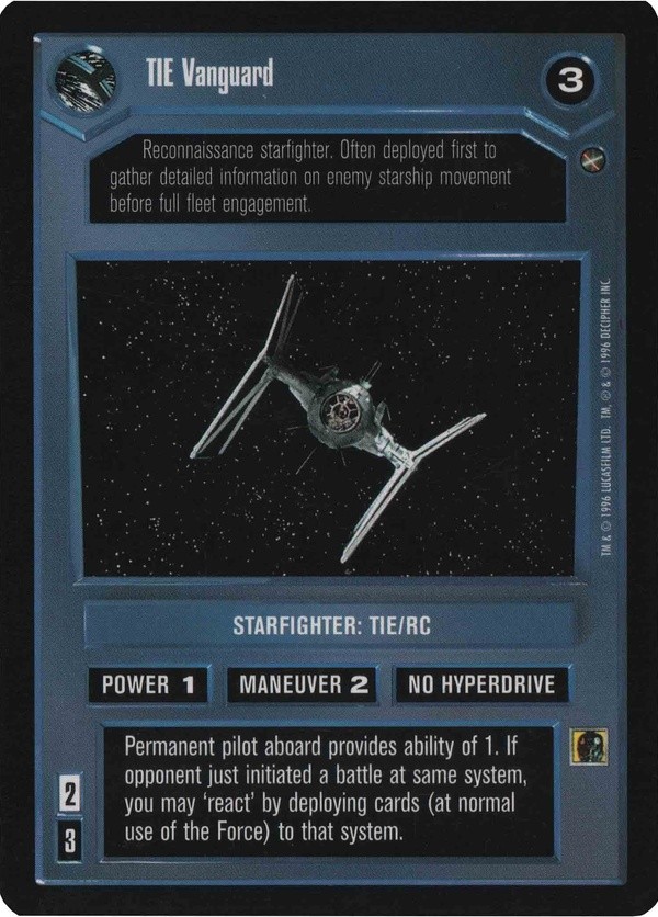 Star Wars CCG (SWCCG) TIE Vanguard