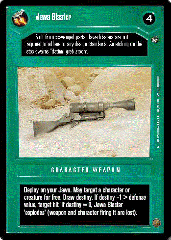 Star Wars CCG (SWCCG) Jawa Blaster