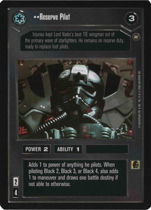 Star Wars CCG (SWCCG) Reserve Pilot
